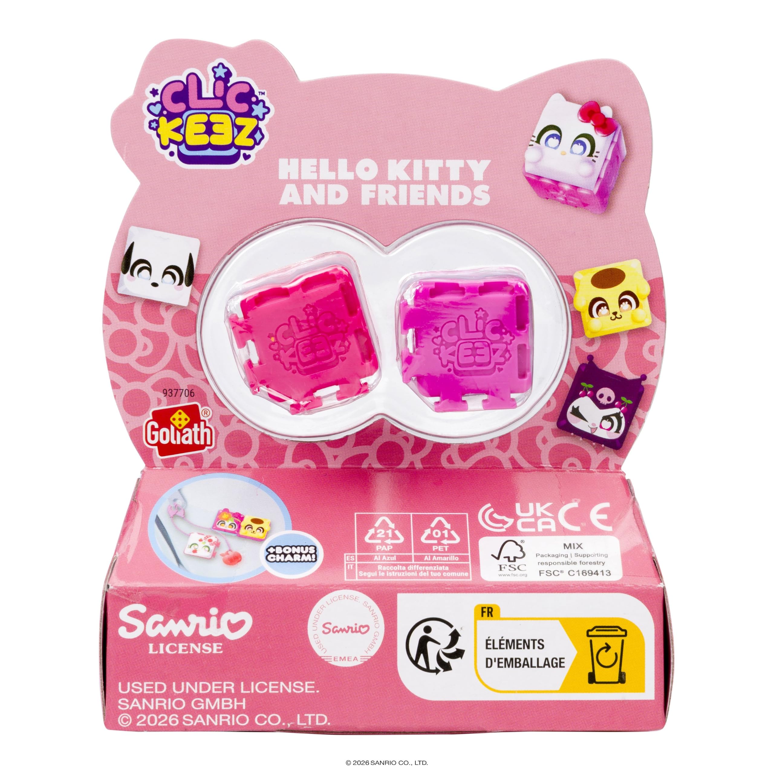 Amazon.com: Clickeez Hello Kitty & Friends 3-Pack | Includes 3